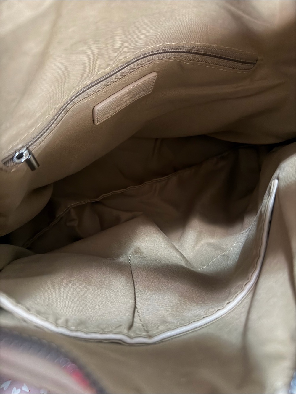 NWT Newbella Taupe Hobo Bag - Soft Pebbled Leather - Picture 3 of 6